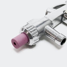 Zandstraalpistool met persluchtaansluiting inclusief 4 keramische nozzles 4/5/6/7 mm.