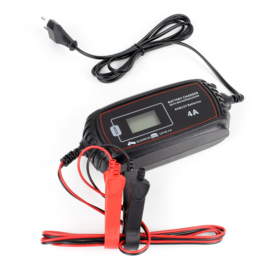 XPOtool 6V/12V-1A batterijlader auto acculader, automatische druppellader.