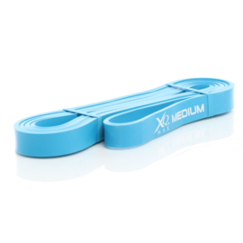 LUXTRI fitnessband medium; blauwe weerstandsband van 100% latex