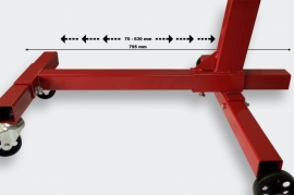 450kg Motorstandaard, Motormontagesteun