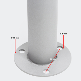 Meervoudige staande brievenbus ( hoog 5 stuks ) in zilver.