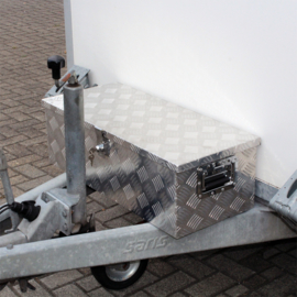 Afsluitbare transportbox, aluminium dissel kist; 60 liter.