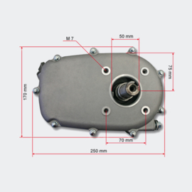 Koppeling (olie) voor Q2 motoren (25mm) 13pk