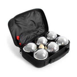 Jeu de Boules - Set van 6 ballen incl. afstandsmeter, koord en luxe draagtas.