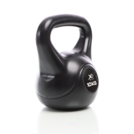 LUXTRI Kettlebell 10 kg zwart kogelgewicht cementvulling krachttraining