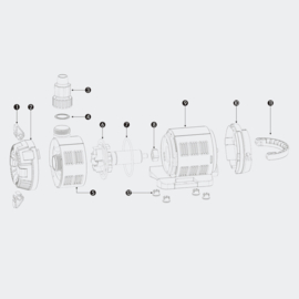 SunSun CET-8000 regelbare SuperECO vijverpomp met display, 80 Watt, tot 8000l/u.