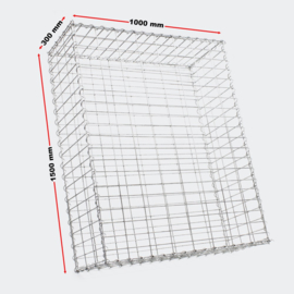 Schanskorf - Steenkorf; 150 x 100 x 30 cm