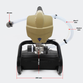 Airless verfspuit voor het aanbrengen van muurverf, lak e.d. 1110 ml/min. 650 Watt.