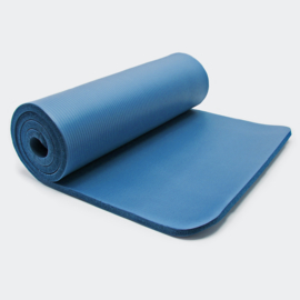 Yogamat blauw 185 x 80 x 1,5cm gymnastiekmat vloermat sportmat