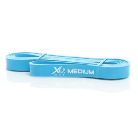 LUXTRI fitnessband medium; blauwe weerstandsband van 100% latex