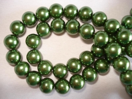 Glasparel rond 6 mm legergroen
