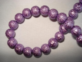 IJsparel rond 6 mm purper lila