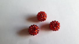 shamballa kraal 14 mm rood