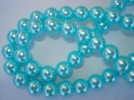 Glasparel rond 8 mm babyblauw