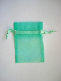 Organza zakje mint groen