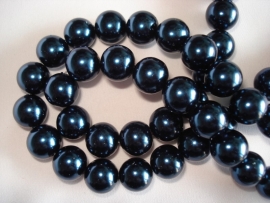 Glasparel rond 12 mm donker donkerblauw