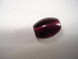 Glaskraal ovaal 8x11 mm donkerpaars