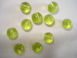 Glaskraal rond 6 mm limegroen