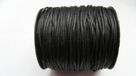 Waxdraad 2 mm zwart