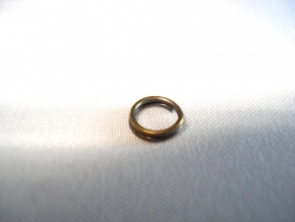 Dubbele ringetjes bronskleur 5 mm 10 stuks