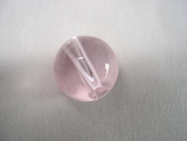 Glaskraal rond 8 mm lichtroze