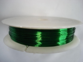 Rol metaaldraad 0,3 mm donkergroen (wire-wire)