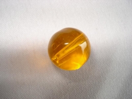 Glaskraal rond 5 mm oranje