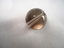 Glaskraal rond 8 mm grijs