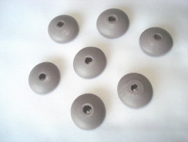 Houten kraal 20x12 mm disc paars grijs