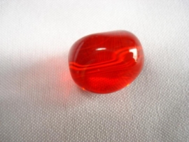 Glaskraal driekant 10x13 mm rood