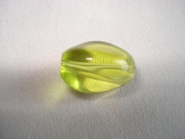 Glaskraal driekant 10x13 mm limegroen