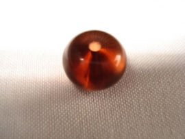 Glaskraal rondell 8x6 mm bruin