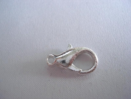Karabijnsluiting 12 mm zilverkleur