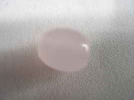 Glaskraal ovaal 8x6 mm lichtroze opal