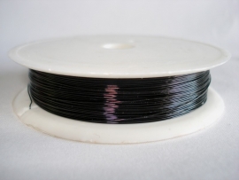 Rol metaaldraad 0,3 mm zwart (wire-wire)