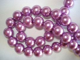 Glasparel rond 12 mm violet lila