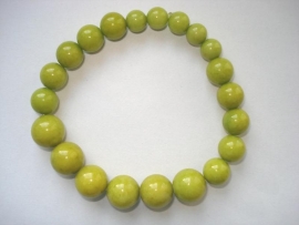 Armband natuursteen lime