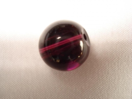 Glaskraal rond 6 mm donkerpaars
