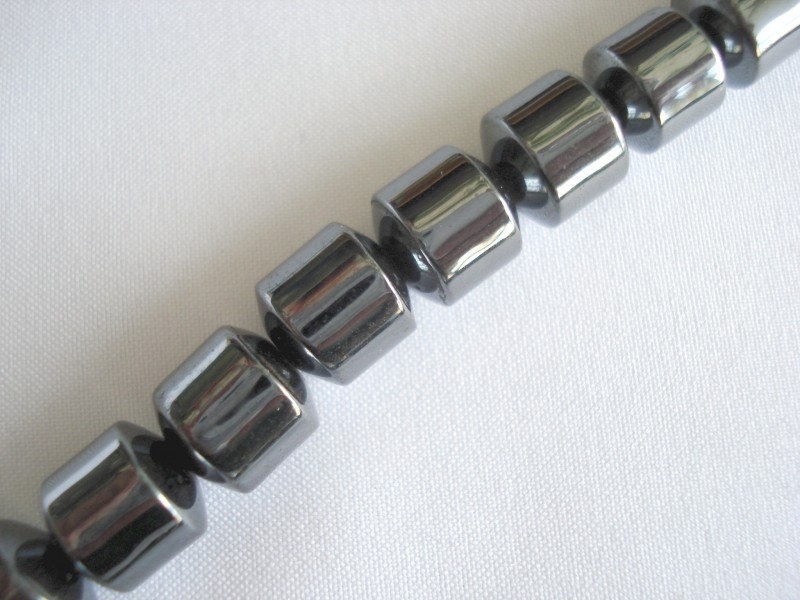 Streng magnetische hematiet kralen cilinder 8 mm