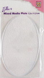 Nellies Choice Gelplate ovaal 7,3x11,3cm NMMP004