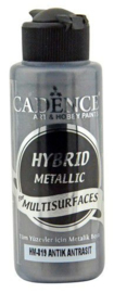 Cadence Hybride metallic acrylverf (semi mat) Antiek antraciet 01 008 0819 0120 120 ml