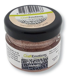 CraftEmotions Wax Paste metallic - rosé goud 20 ml