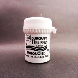 Brusho Individual Colours Small Pot 15gr of Turquoise