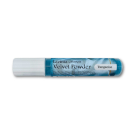 Lavinia  Velvet Powder - Turquoise