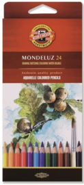 Koh I Noor Mondeluz aquarel potloden set 24 stuks 3718024001KS