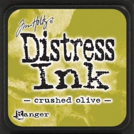 Distress Mini Ink Pad Crushed Olive  TDP39914