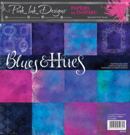 Pink ink paper pad Blues & hues  PIPAP05