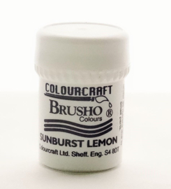 Brusho Individual Colours Small Pot 15gr of Sunburst Lemon