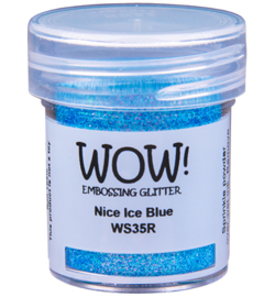 Wow! Embossing Glitters Nice Ice Blue WS35R  15ml / Regular