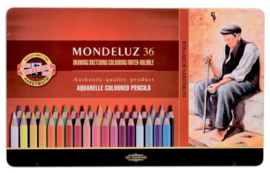 Koh I Noor Mondeluz Gold Aquarelpotloden FSC blik met 36 stuks 3725036001PL